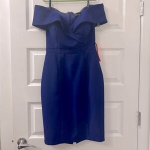 XSCAPE off the shoulder dress